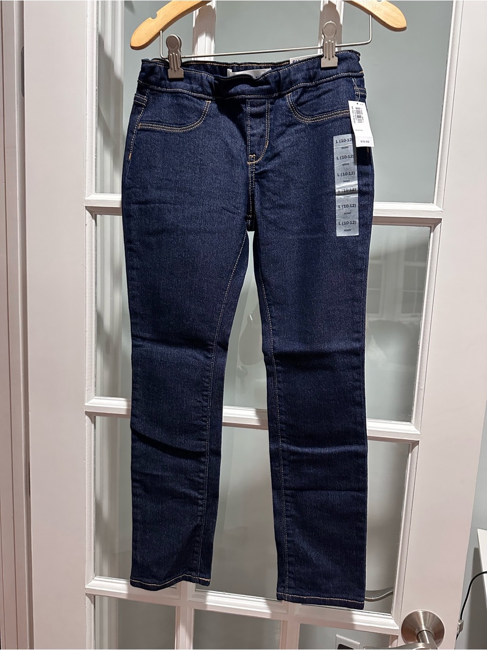 Old Navy Dark Blue Girls size 10-12 Stretch Skinny Jeans - New